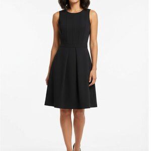 Madewell dress box pleat Size 6 Fit And Flare Mini Little Black With Pockets